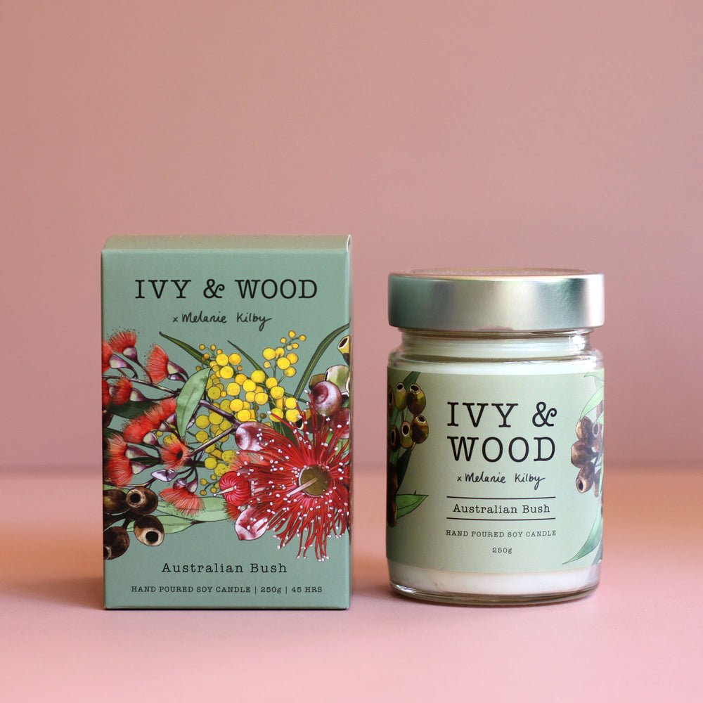 Ivy and Wood Candles