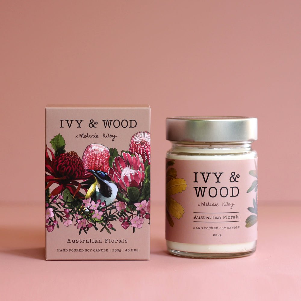 Ivy and Wood Candles