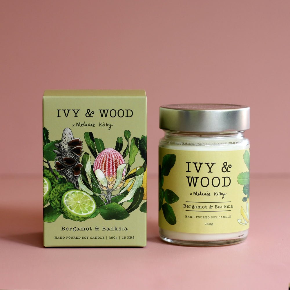 Ivy and Wood Candles
