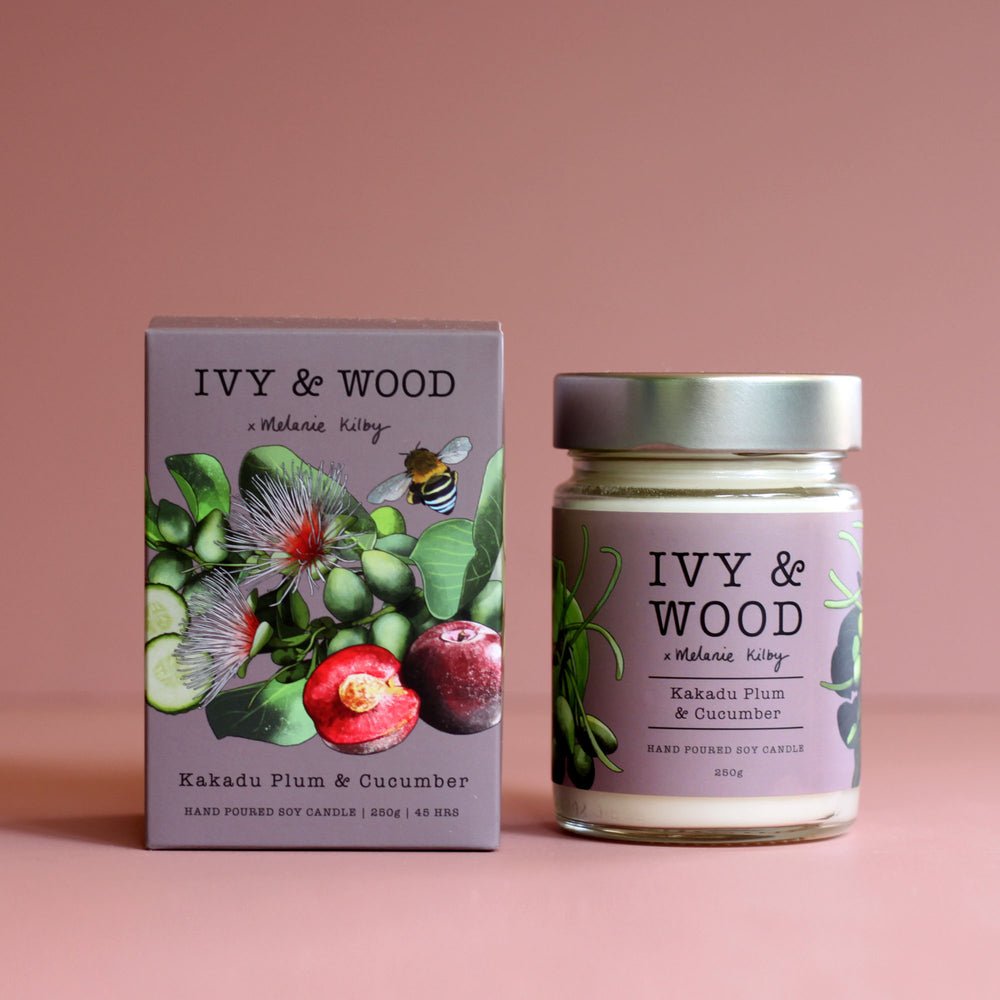 Ivy and Wood Candles
